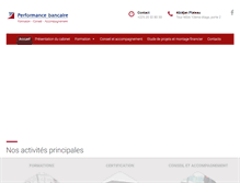 Tablet Screenshot of performancebancaire.com